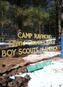Snow Campout Location West of Flagstaff, Arizona