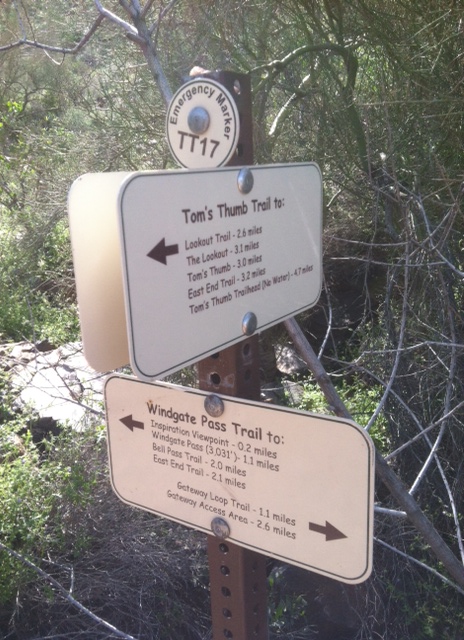 hiking, Arizona, Steve Parker, Tom's Thumb trail, Windgate Pass Trail MD