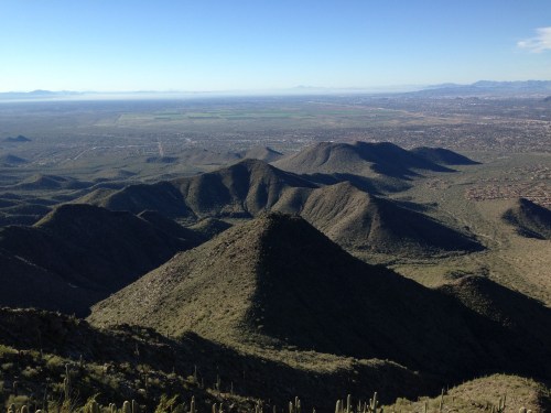 Looking south from the near the summit