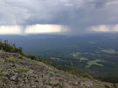 A thunderstorm probably 20 miles away, but I kept a close eye on its movement