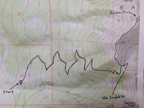 The trail was easy to follow but it's a good idea to have a map "just in case"