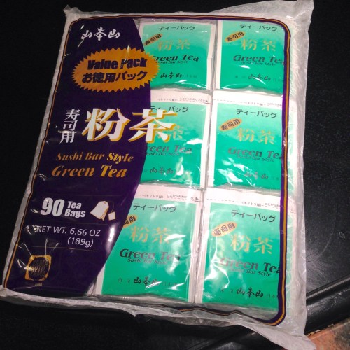 Yamamotoyama sushi style green tea