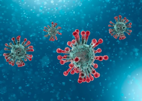 artist's rendition of coronavirus